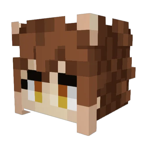 0Thorne Minecraft avatar head, 3D render