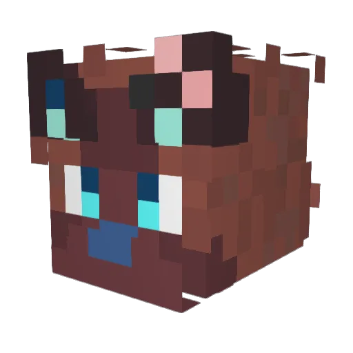 0V3Rk1ll420 Minecraft avatar head, 3D render