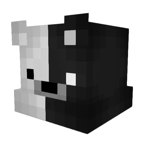 0VERD0SE Minecraft avatar head, 3D render