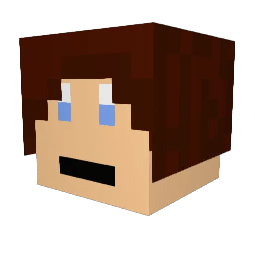 0VitaMINE Minecraft avatar head, 3D render