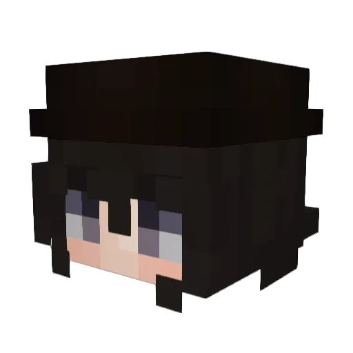 0Wanda0 Minecraft avatar head, 3D render