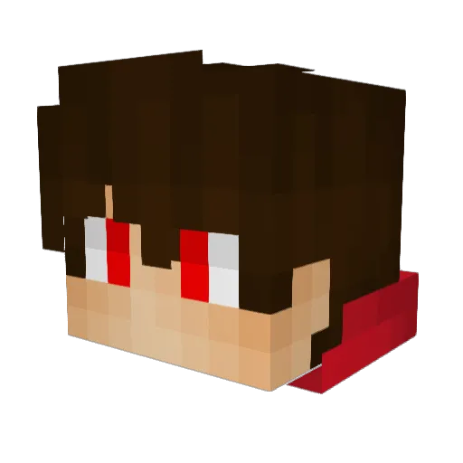 0XGalaxy Minecraft avatar head, 3D render