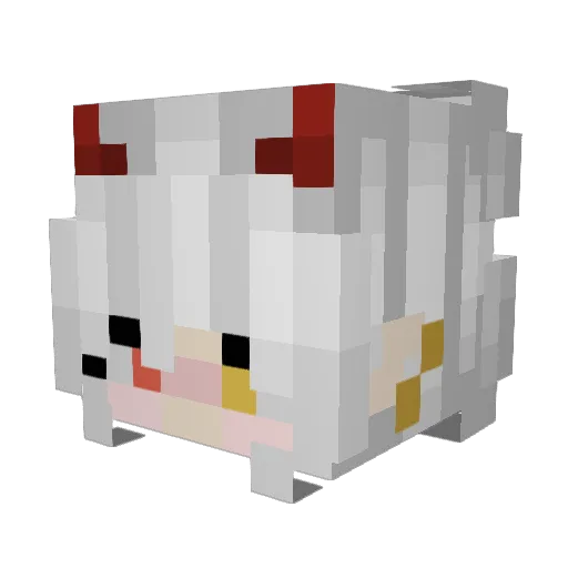 0_Akuma_0 Minecraft avatar head, 3D render