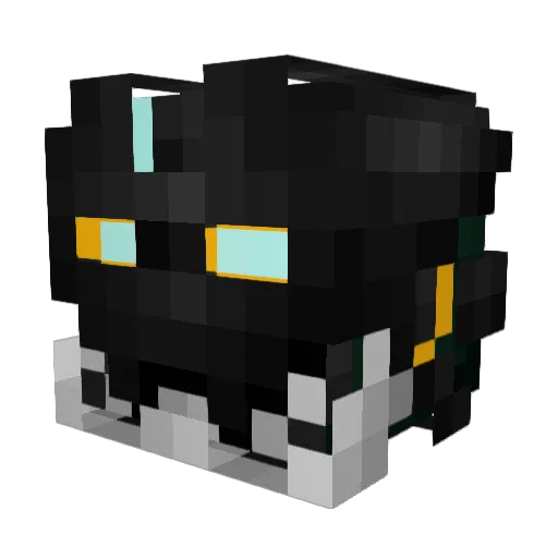 0_Alien_0 Minecraft avatar head, 3D render