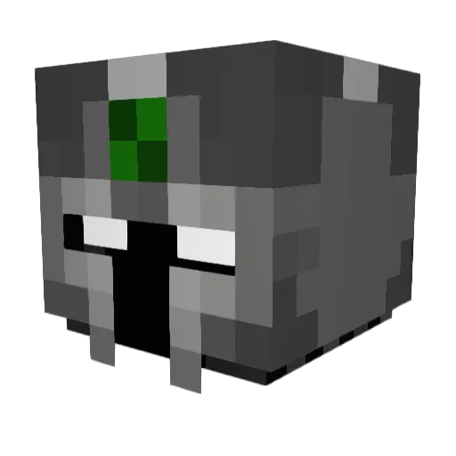 0_Blade Minecraft avatar head, 3D render