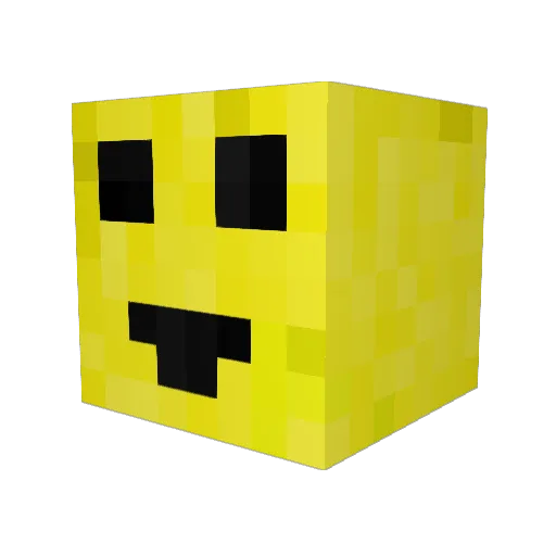 0_CH1GS_4 Minecraft avatar head, 3D render