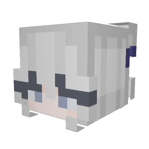 0_Cela_0 Minecraft avatar head, 3D render