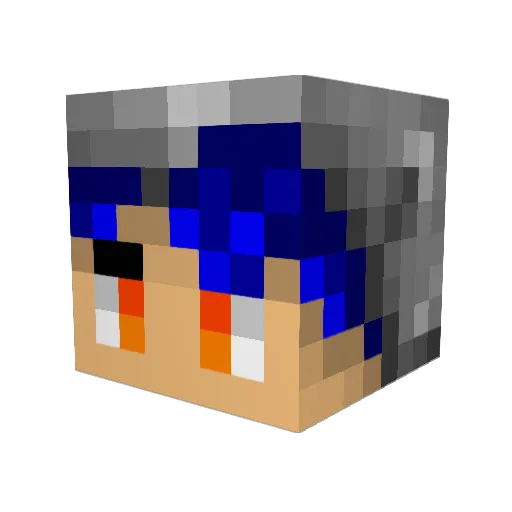 0_Coffee_0 Minecraft avatar head, 3D render