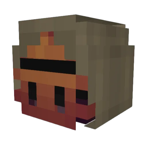 0_Darky_0 Minecraft avatar head, 3D render