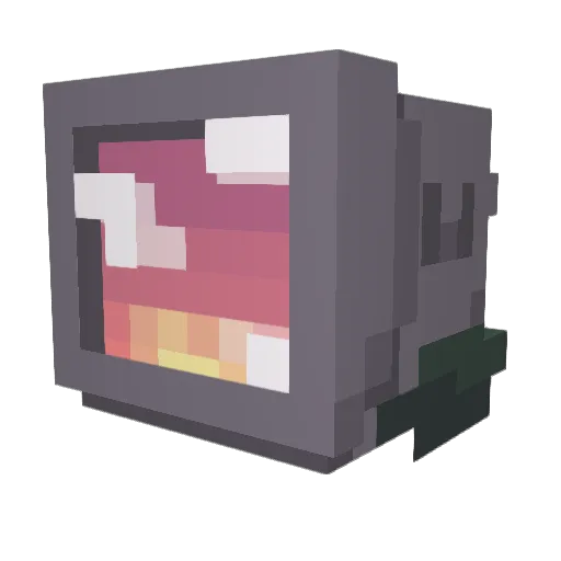 0_Ghosty_0 Minecraft avatar head, 3D render