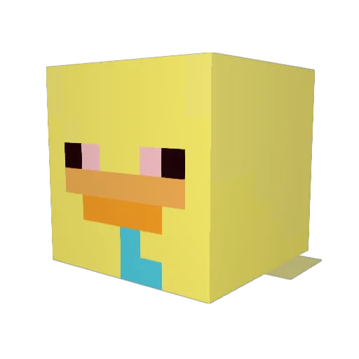 0_Imagination123 Minecraft avatar head, 3D render