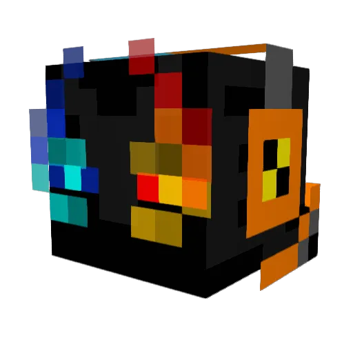 0_NightFury_0 Minecraft avatar head, 3D render