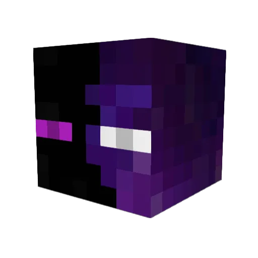 0_O_Q Minecraft avatar head, 3D render