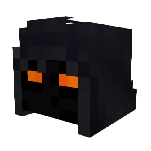 0_POINT_0 Minecraft avatar head, 3D render
