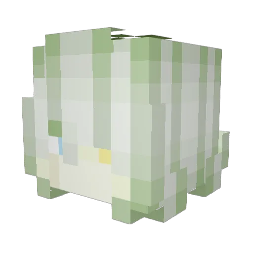 0_Ren Minecraft avatar head, 3D render