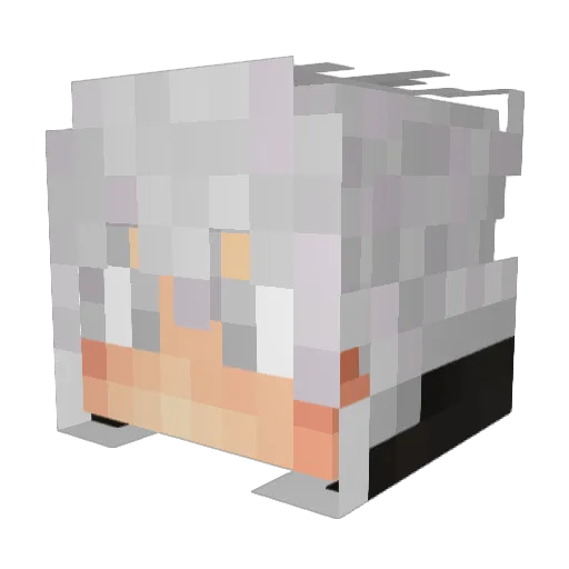 0_Shey Minecraft avatar head, 3D render