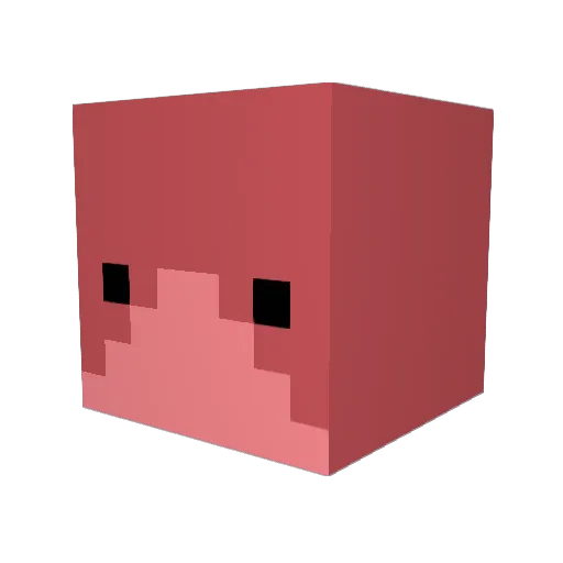 0_Smile0_0 Minecraft avatar head, 3D render