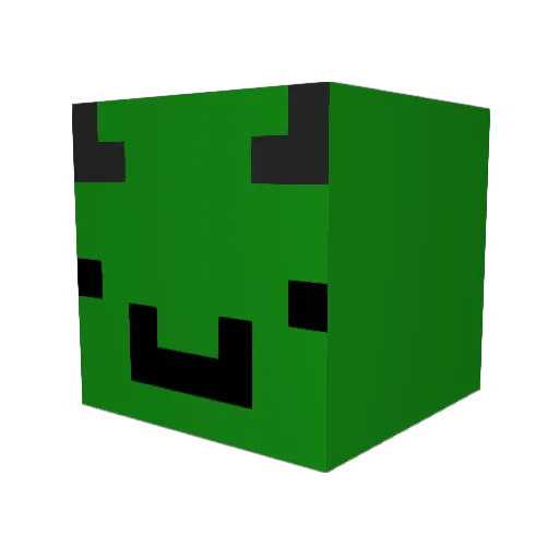 0_SyFy_0 Minecraft avatar head, 3D render