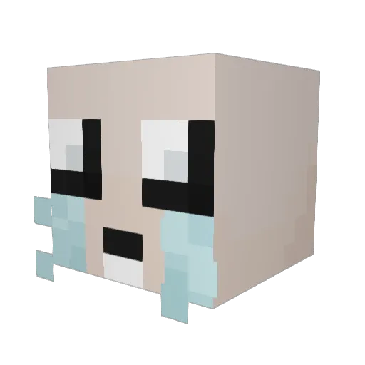 0_Tifico Minecraft avatar head, 3D render