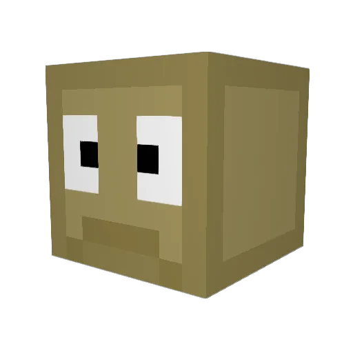 0_Typ0 Minecraft avatar head, 3D render
