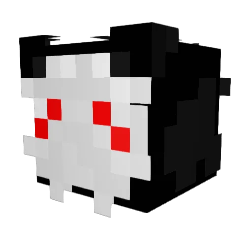 0__0xyz Minecraft avatar head, 3D render