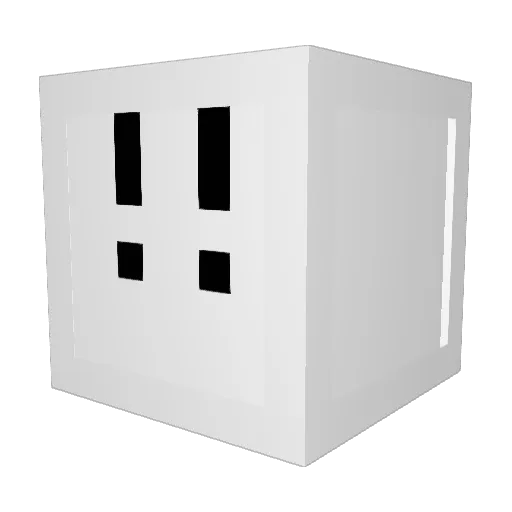 0__100 Minecraft avatar head, 3D render
