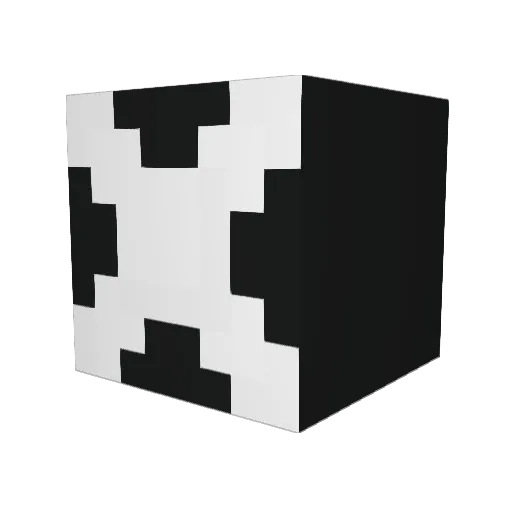 0__j Minecraft avatar head, 3D render