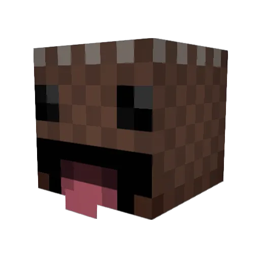 0_bobux Minecraft avatar head, 3D render