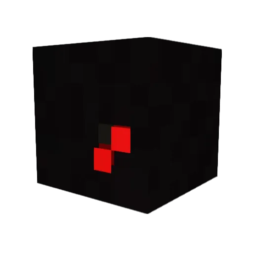 0_cA Minecraft avatar head, 3D render