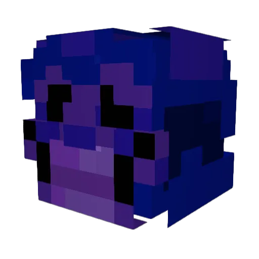 0_dream_01 Minecraft avatar head, 3D render
