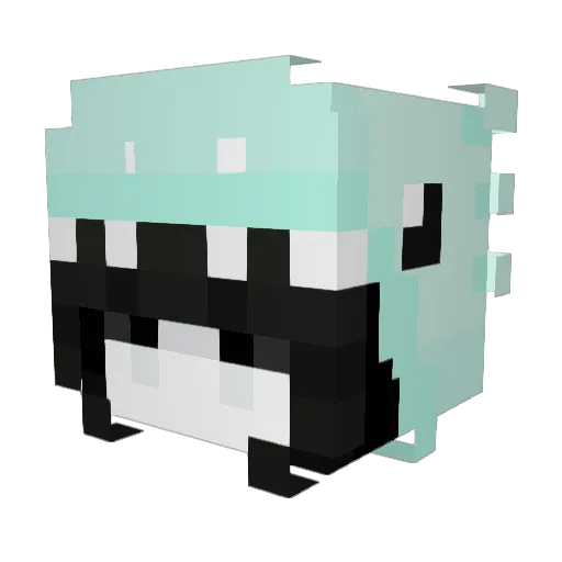 0_r0seline Minecraft avatar head, 3D render