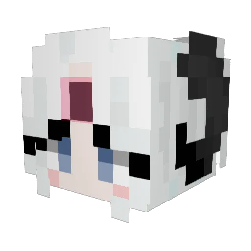 0_selena_0 Minecraft avatar head, 3D render