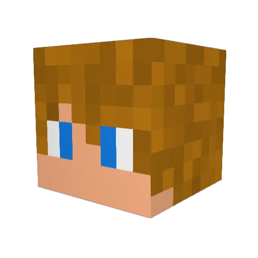 0aalex0 Minecraft avatar head, 3D render
