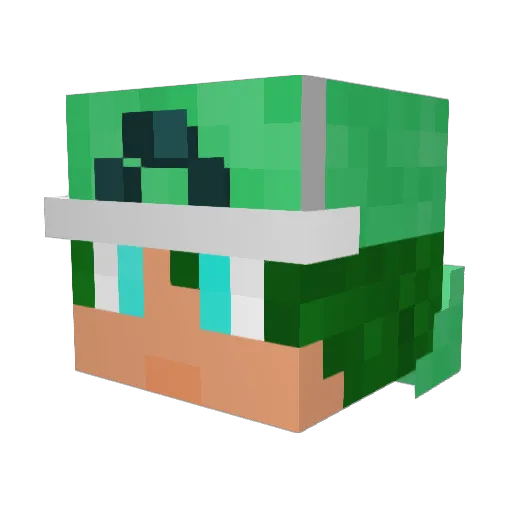 0aken_ Minecraft avatar head, 3D render