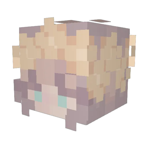 0alexa11 Minecraft avatar head, 3D render