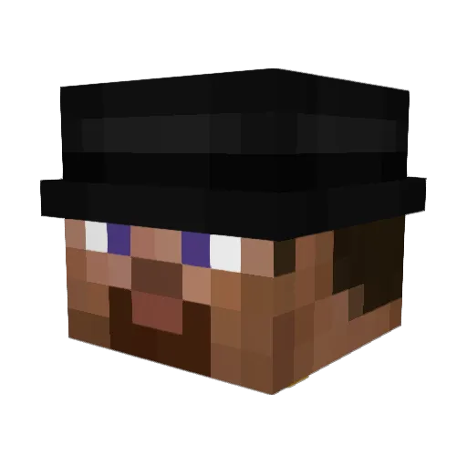 0aria24 Minecraft avatar head, 3D render