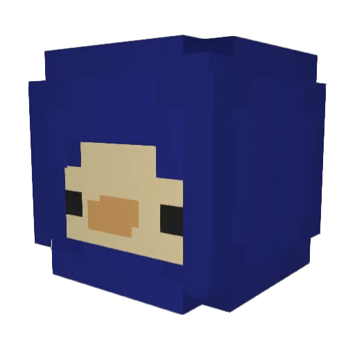 0arx Minecraft avatar head, 3D render
