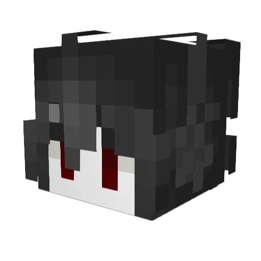 0aza Minecraft avatar head, 3D render