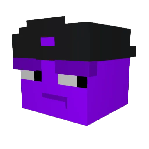 0b0tt Minecraft avatar head, 3D render