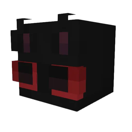 0bIivious Minecraft avatar head, 3D render