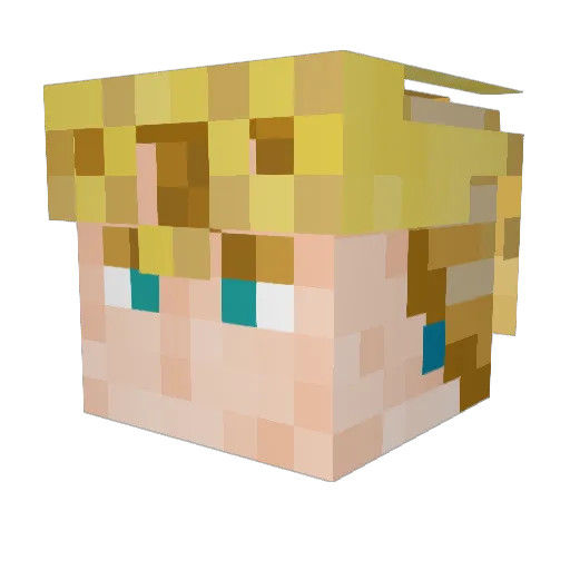 0bama12 Minecraft avatar head, 3D render