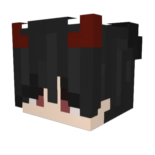 0bh Minecraft avatar head, 3D render