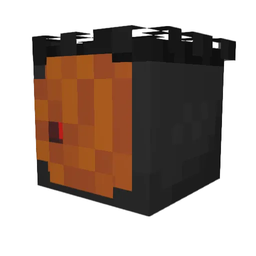0bito_Akatsuki Minecraft avatar head, 3D render