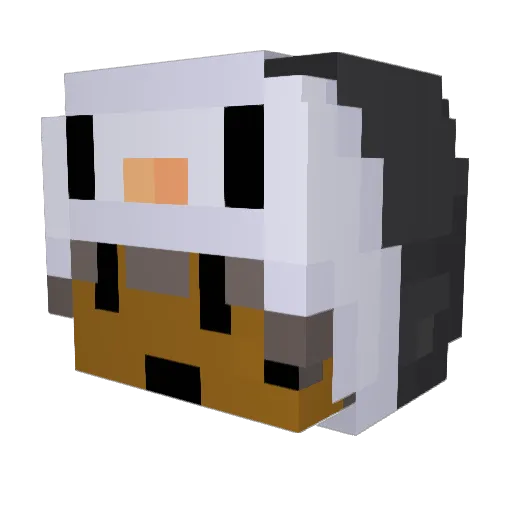 0bliivious Minecraft avatar head, 3D render