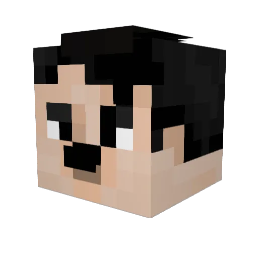 0bliviousness Minecraft avatar head, 3D render