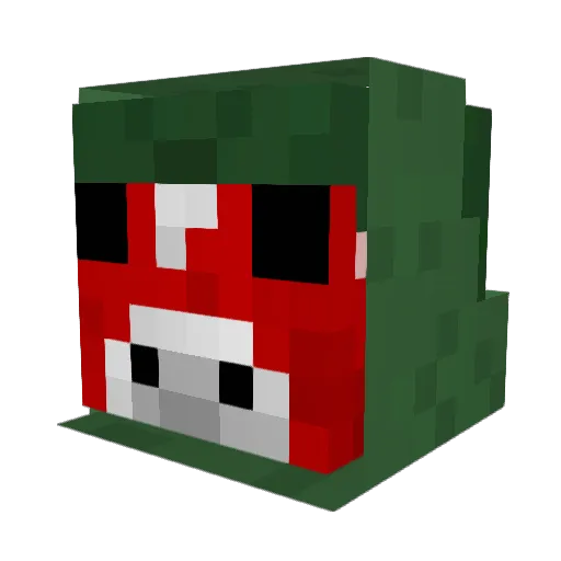 0bsid1an_ Minecraft avatar head, 3D render