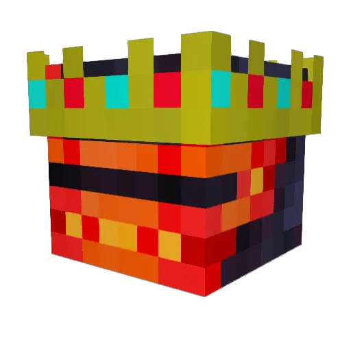 0bsidianBlaze Minecraft avatar head, 3D render