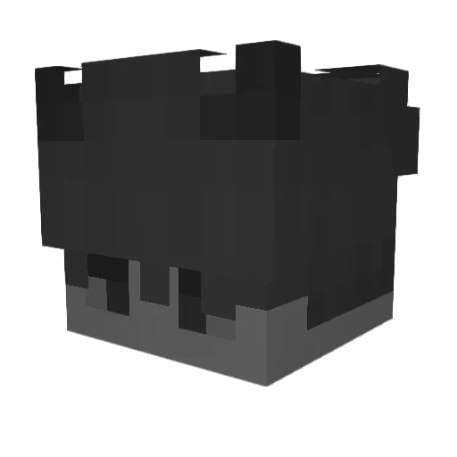 0c10 Minecraft avatar head, 3D render