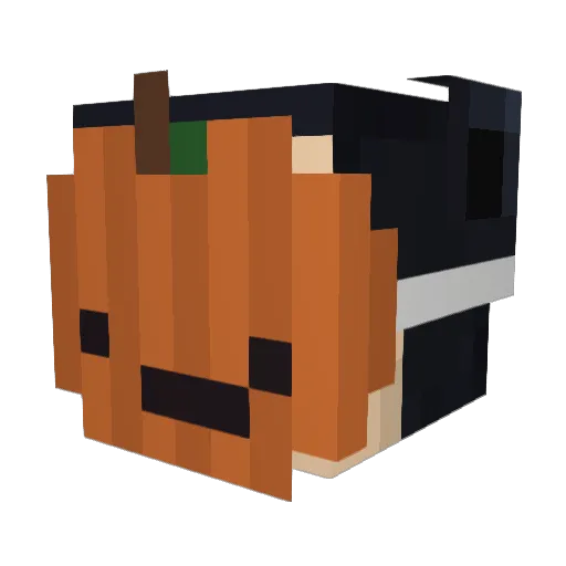 0c369 Minecraft avatar head, 3D render