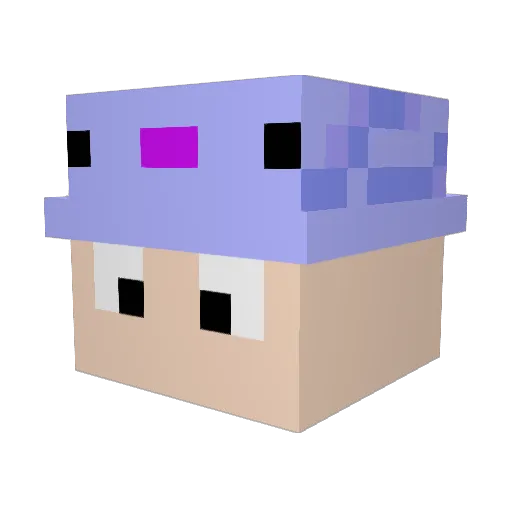0cean769 Minecraft avatar head, 3D render